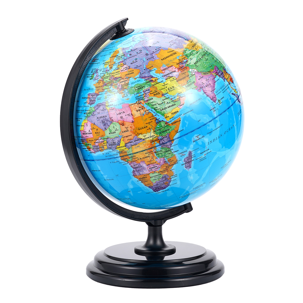 3D AR Large World Globe on Stand Rotating World Map Illuminated Night Lamp Gift