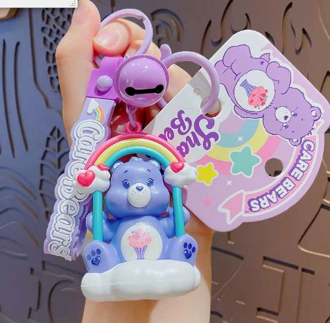 Creative Genuine Cartoon Swing Love Rainbow Bear Doll Keychain Pendant - Picture 22 of 22