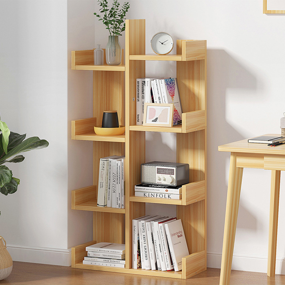 Multi-Layer Corner Stand Shelf Bookshelf Bookcase Display Storage Rack for Home