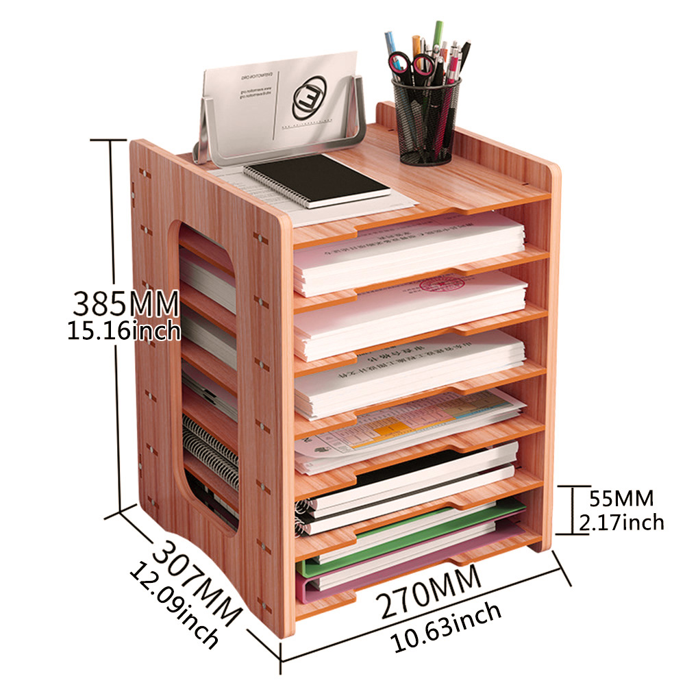 New Office Filing Organizer 4/7 Tier Tray Holder A4 Document Storage File Rack - Picture 21 of 21
