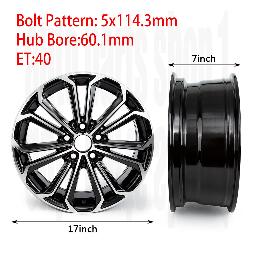 Replacement Rim For Toyota Camry 2006-2017 New 17x7 Inch Wheel Rim Fit 18x8 Inch - Picture 19 of 30