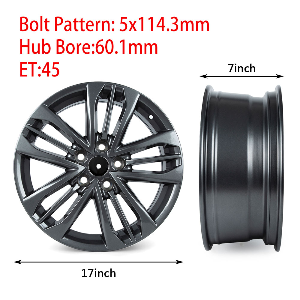Replacement Rim For Toyota Camry 2006-2017 New 17x7 Inch Wheel Rim Fit 18x8 Inch - Picture 22 of 30