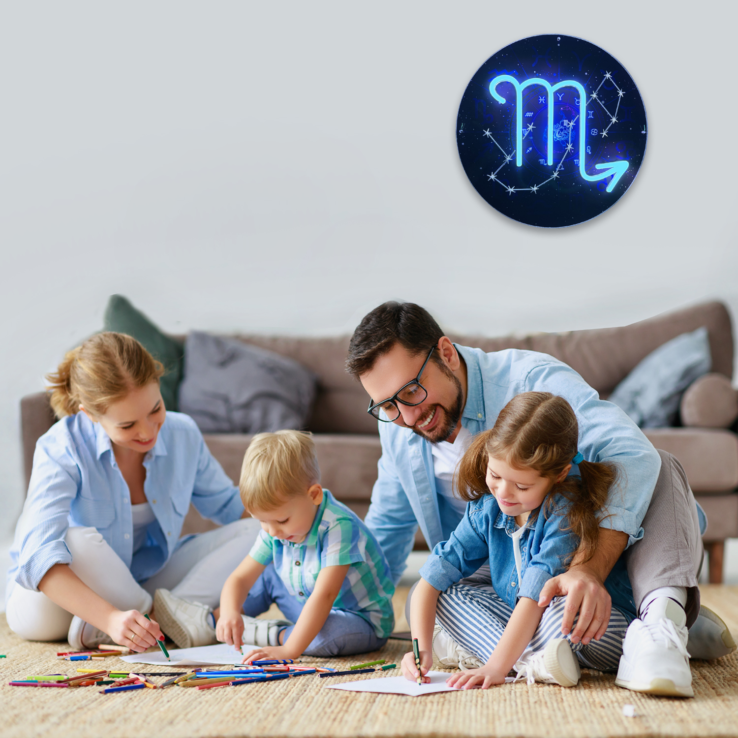 Scorpio Neon Sign Girls Boys Kids Room Bedroom Birthday Gifts Party Decorations