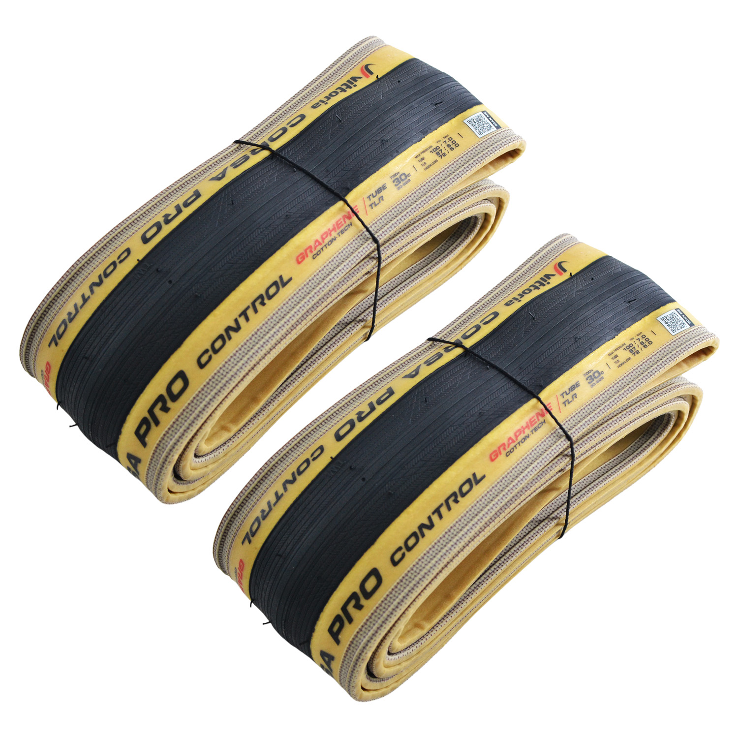 Neumático Vittoria CORSA PRO Control GRAPHENE cubierta TLR 700x30C, Skinwall/negro - Imagen 3 de 3