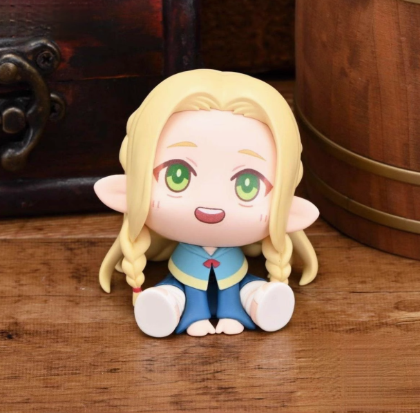 Anime Delicious in Dungeon Sitting Posture Pvc Figure Model Collection Decor - Picture 10 of 14