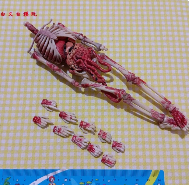 1/12 Scale Skeleton Swordsman Armor Model for 6" Action Figure Body - Picture 6 of 7