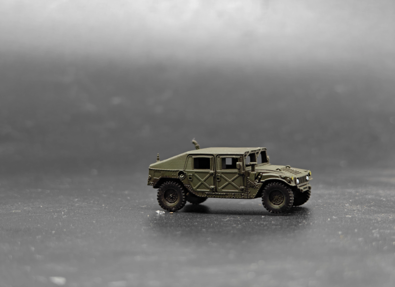 3D Printed 1/144 American Hummer armored vehicle Finished Model