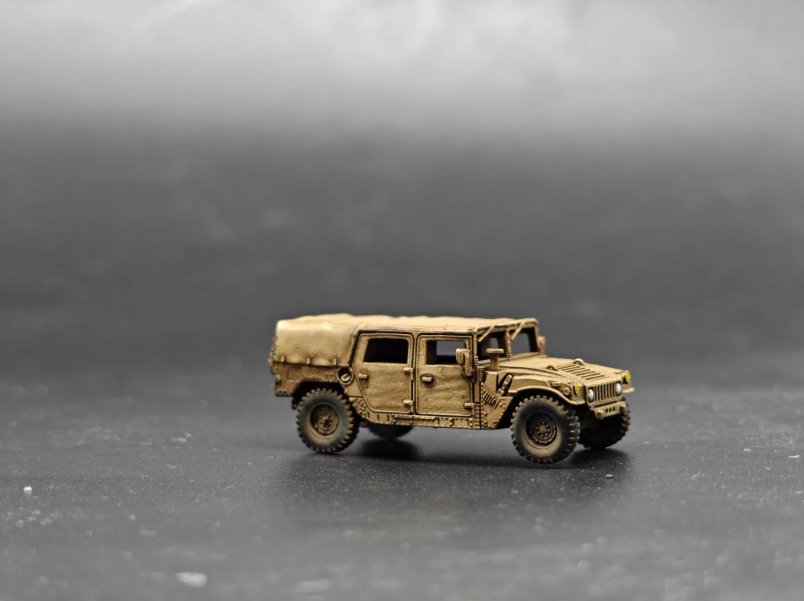3D Printed 1/144 American Hummer armored vehicle Finished Model