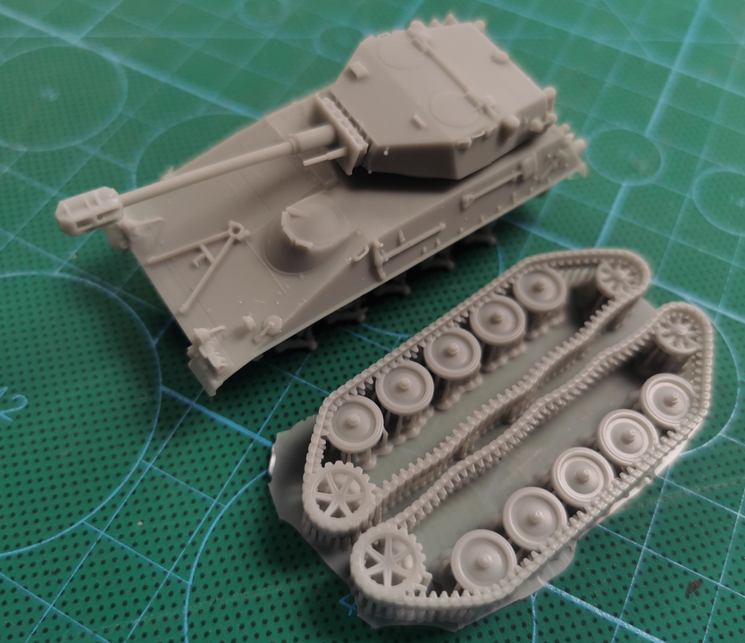 3D printing 1/72 Tank game German SPIC/HWK-12/Rhm•PW tank unpainted mode kit - Picture 12 of 15