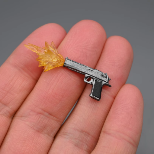 1/12 Pistol Open fire Smoke special effect piece For 6&Prime; Action Figure Body
