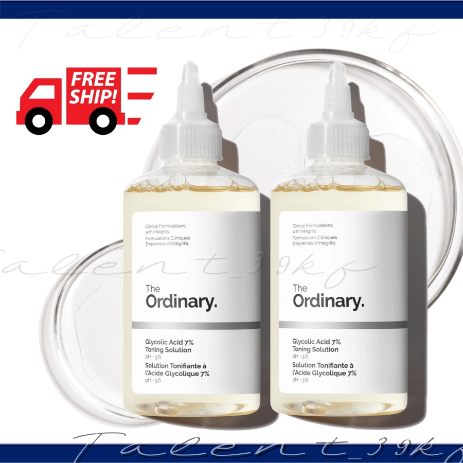 The-Ordinary-Glycolic Acid 7% Toning Solution 240ml/Niacinamide 10%+Zinc 1% 30ml