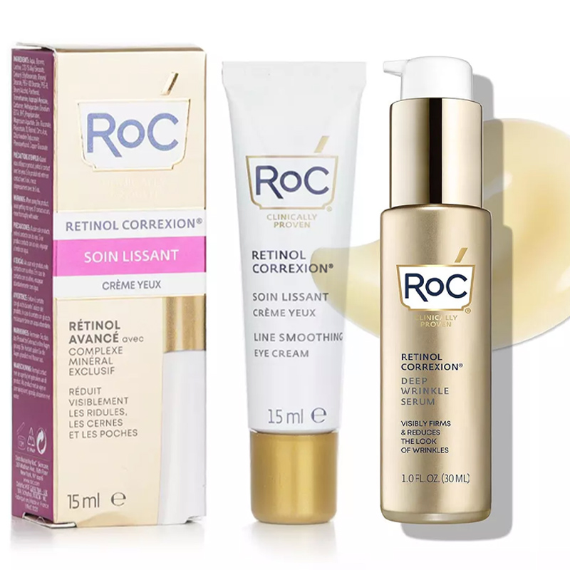 RoC Retinol Correxion Deep Wrinkle Serum + Correxion Line Smoothing Eye Cream