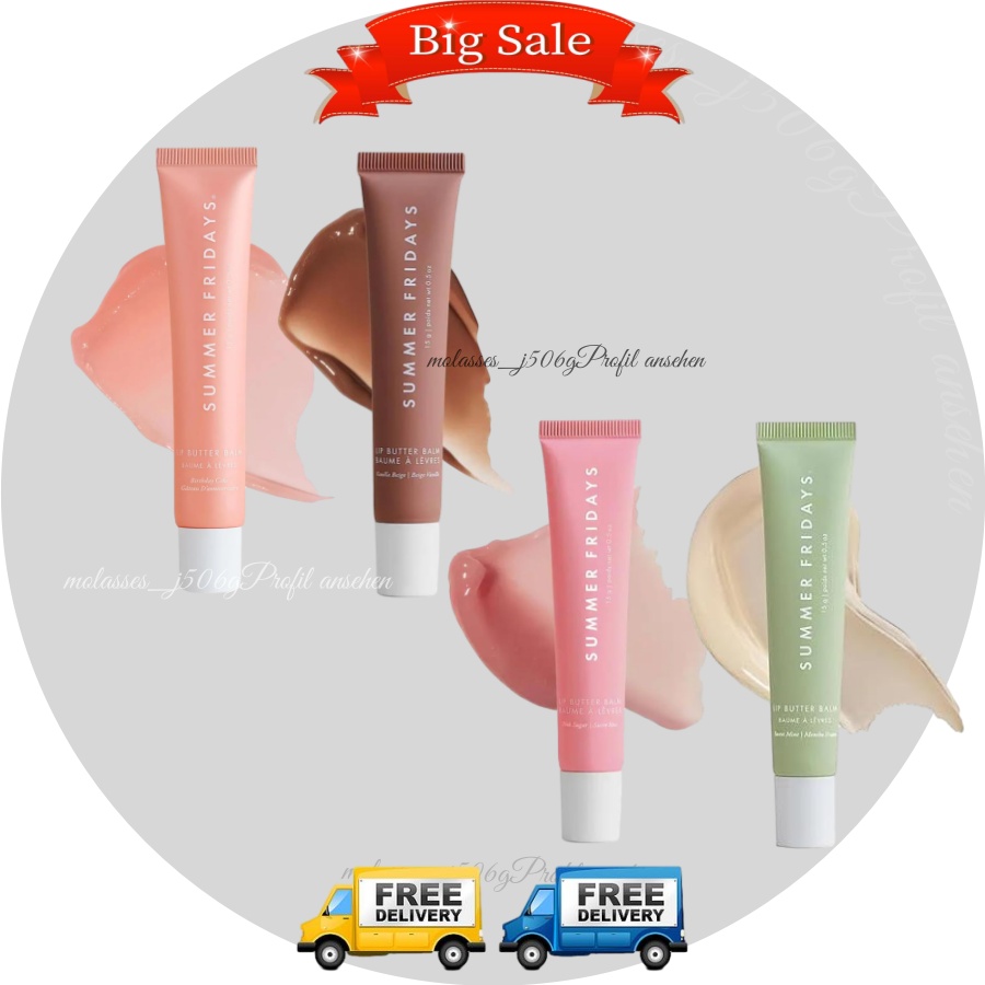 1/4PCS Summer Fridays Lip Butter Balm Lip Mask New With Sealed Box 0.5oz /15g US