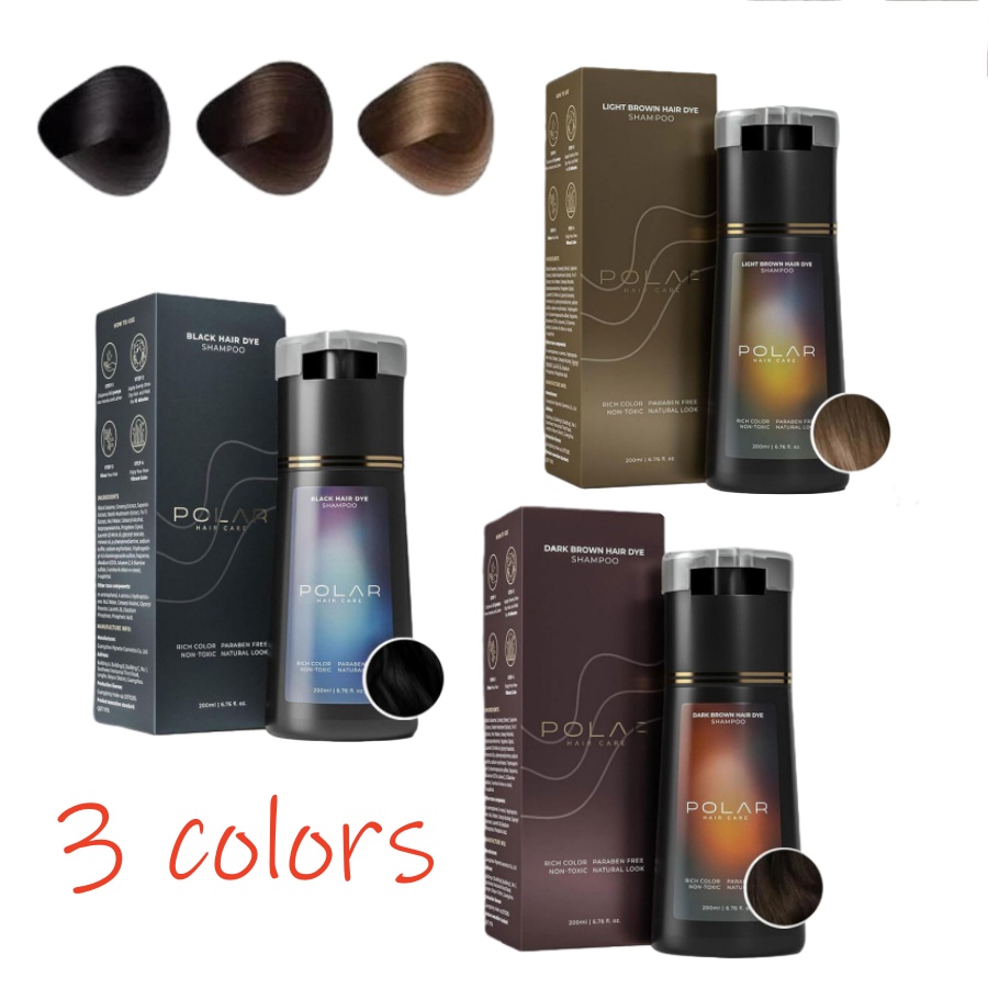 Polar Hair Dye Shampoo Polar Hair Care, Hair Care Shampoo 200ml-3Colors USA - Picture 21 of 21