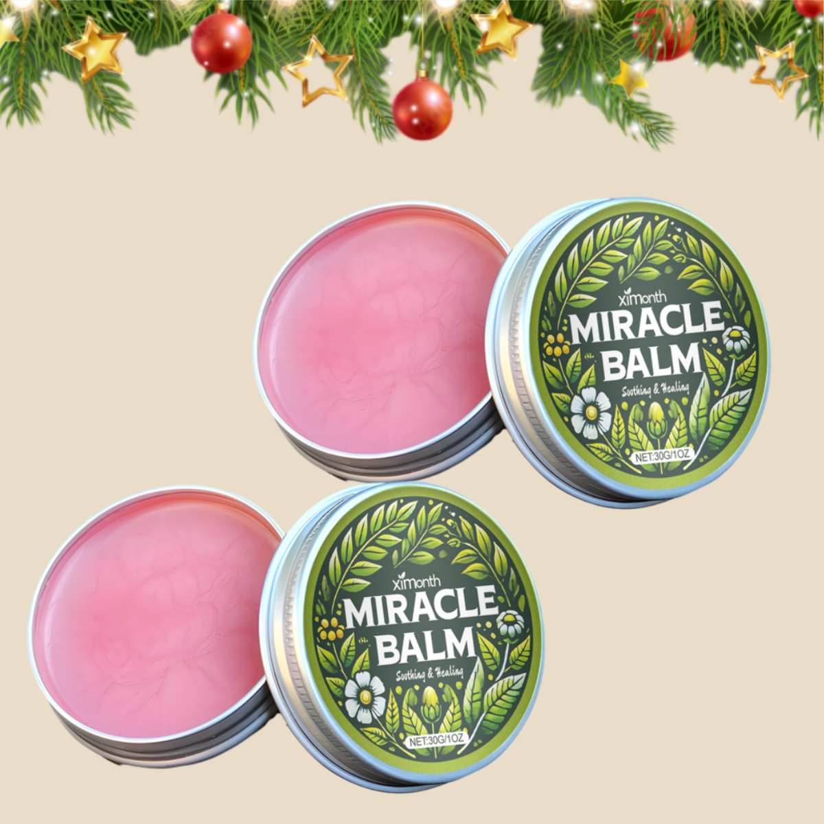 2PCS Miracle Balm,Soothing Joint Cream for Back,Hands,Feet and Body Cream USA