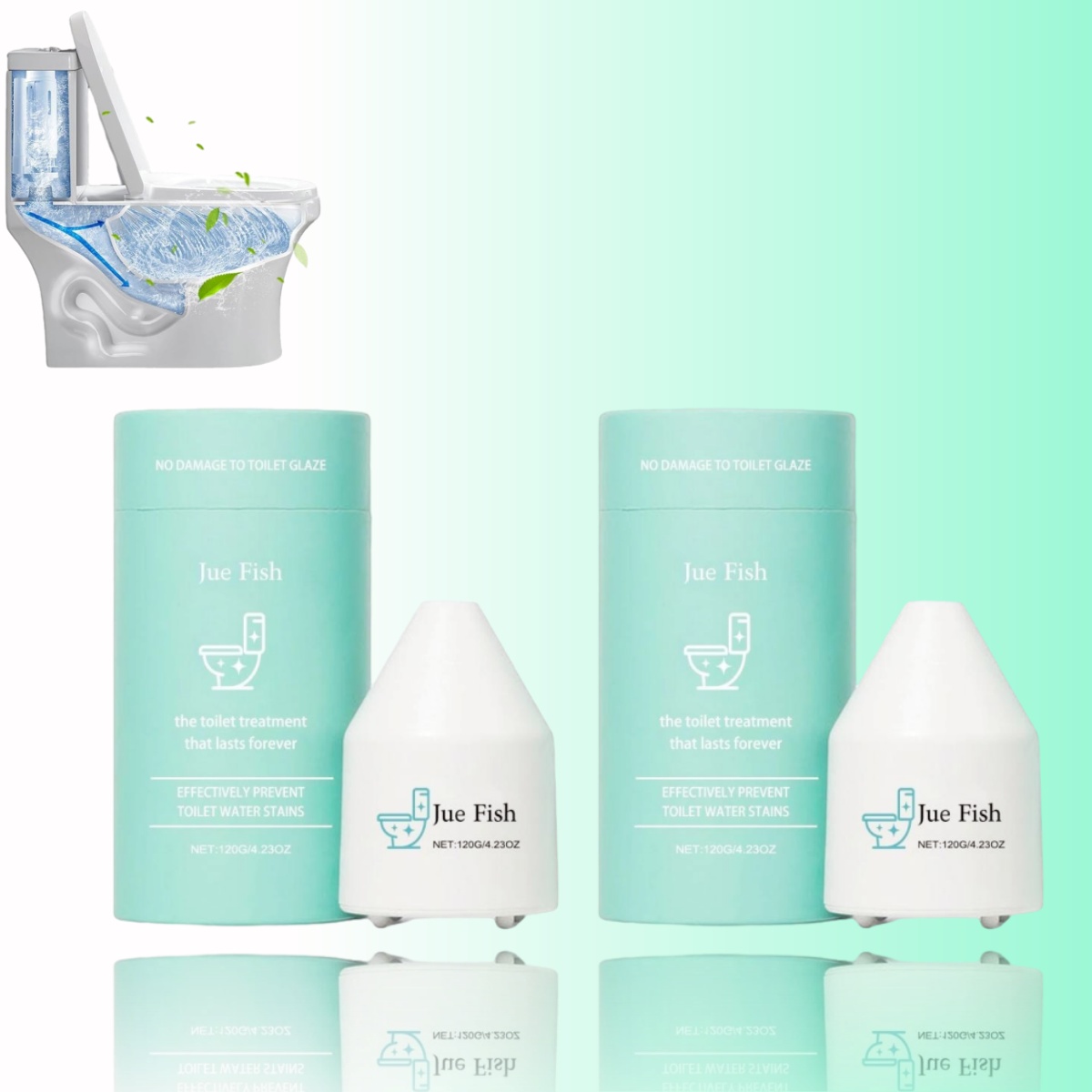 2Packs Crazy Clean Pro Toilet Bowl Cleaner, Crazy Clean Toilet Cleaner 120g