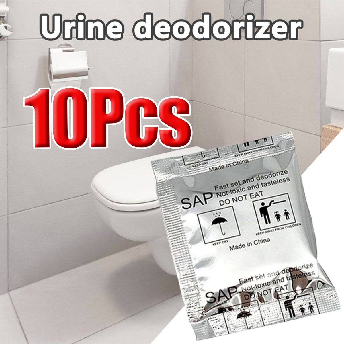 100Pcs Portable Toilet Powder Rapid Poo Gel Poo Urine Powder For Camping Hiking