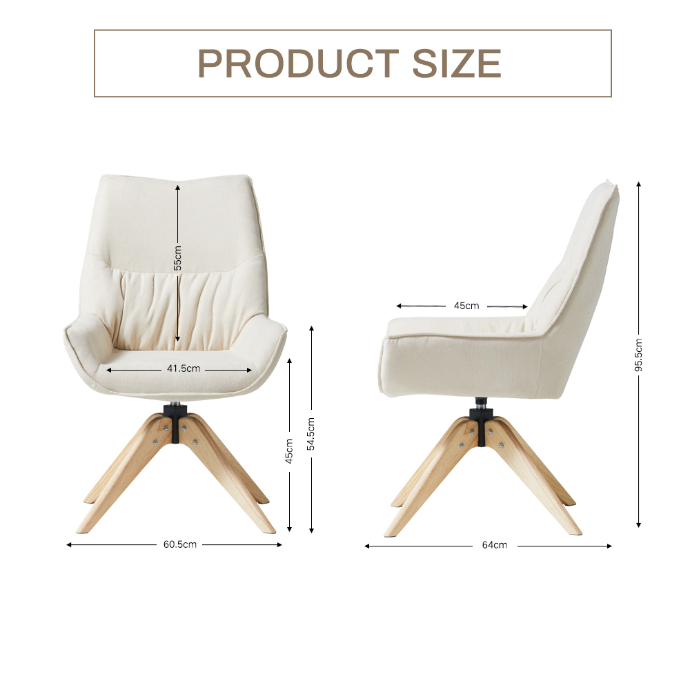 Esszimmerstühle Esszimmerstuhl Design Stuhl Küchenstuhl Gepolsterter Drehbar - Bild 8 von 11