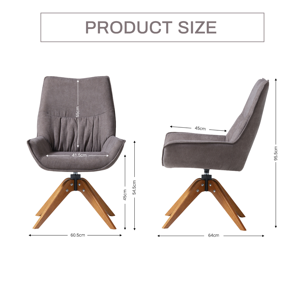 Esszimmerstühle Esszimmerstuhl Design Stuhl Küchenstuhl Gepolsterter Drehbar - Bild 9 von 11