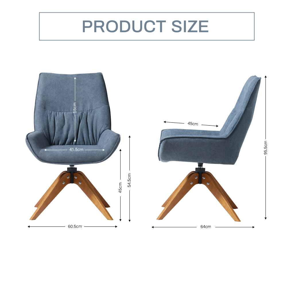 Esszimmerstühle Esszimmerstuhl Design Stuhl Küchenstuhl Gepolsterter Drehbar - Bild 11 von 11