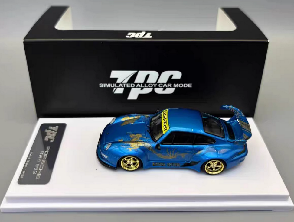 TPC 1:64 Porsche RWB 964 993 aleación coche modelo colección ornamento - Imagen 10 de 11