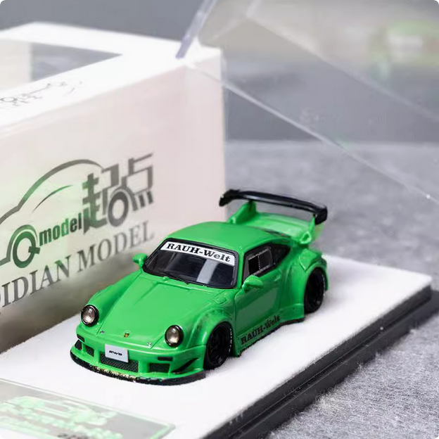 QIDIAN 1:64 Porsche 930 Simulazione Modellino Auto Collezione - Foto 8 di 10