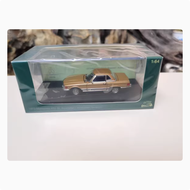 GFCC1:64 1973 Mercedes Benz 450SL Sportwagen Alu Modell Ornament - Bild 12 von 17