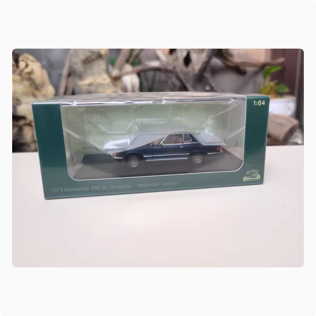 GFCC1:64 1973 Mercedes Benz 450SL Sportwagen Alu Modell Ornament - Bild 14 von 17