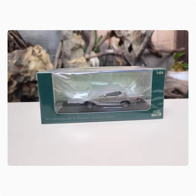 GFCC1:64 1973 Mercedes Benz 450SL Sportwagen Alu Modell Ornament - Bild 15 von 17