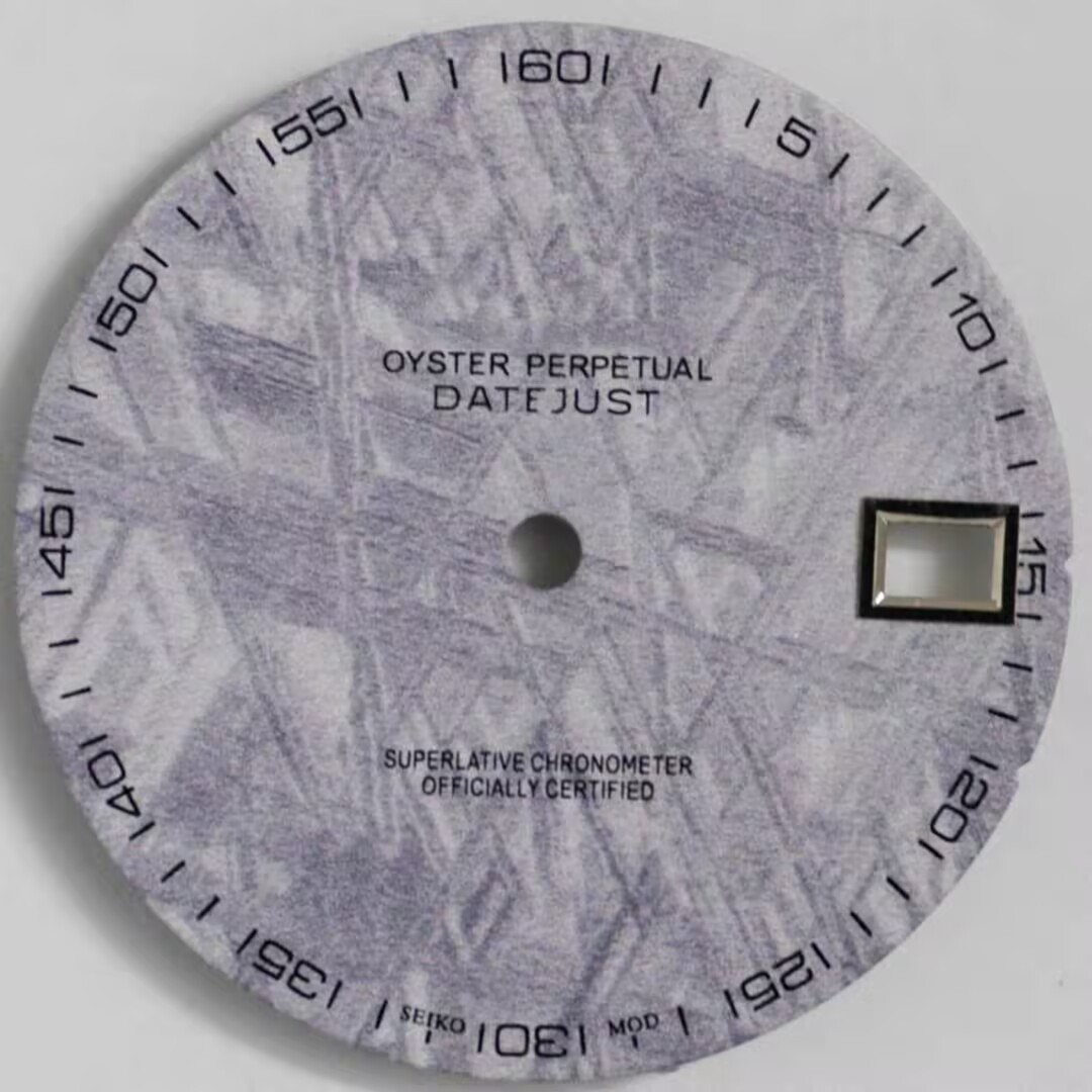 28.5mm 3D printed meteorite face dial dial for NH35 Movement