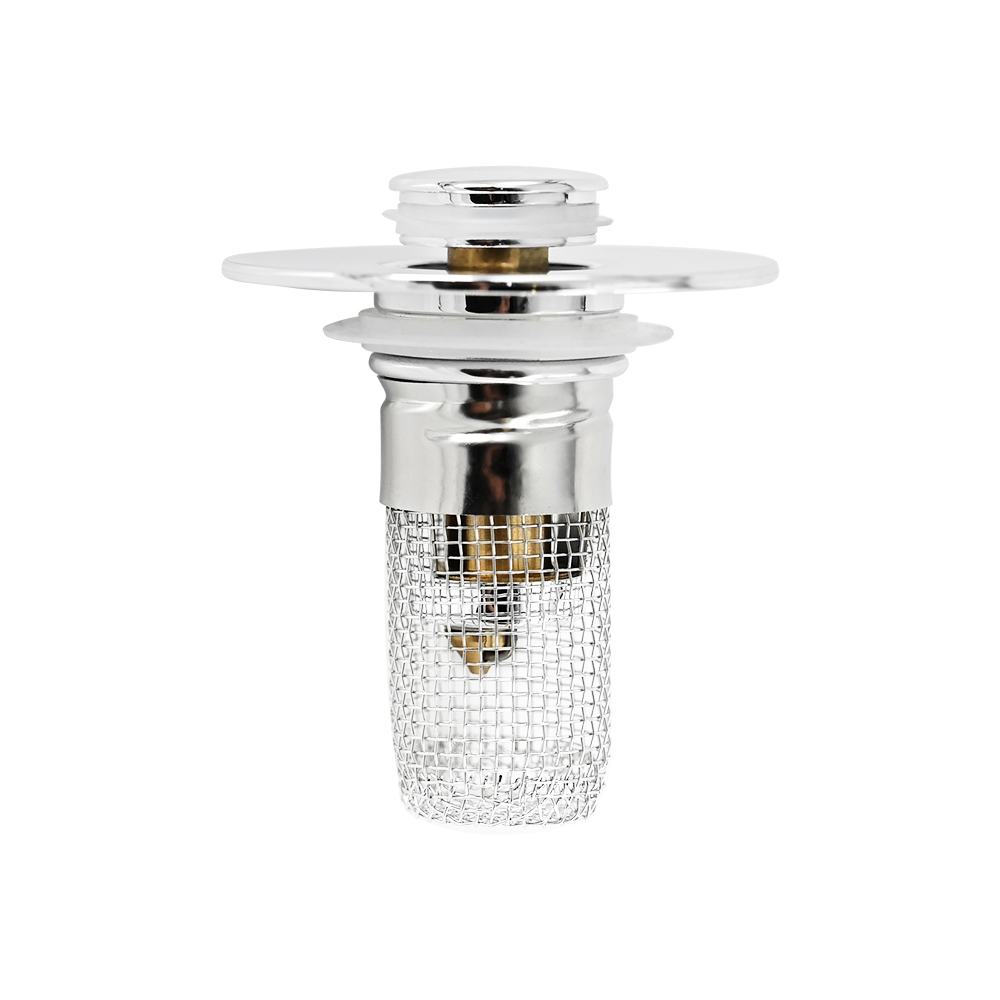 Universal Bathroom Sink Stopper Drain Strainer Pop Up Drain Stopper Stainless