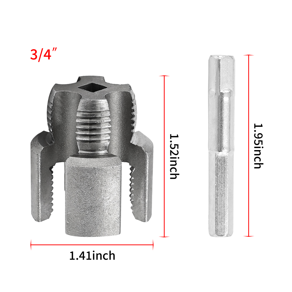 US Integrated Internal & External Pipe Threading Tool For 1/2'' 3/4'' Water Pipe