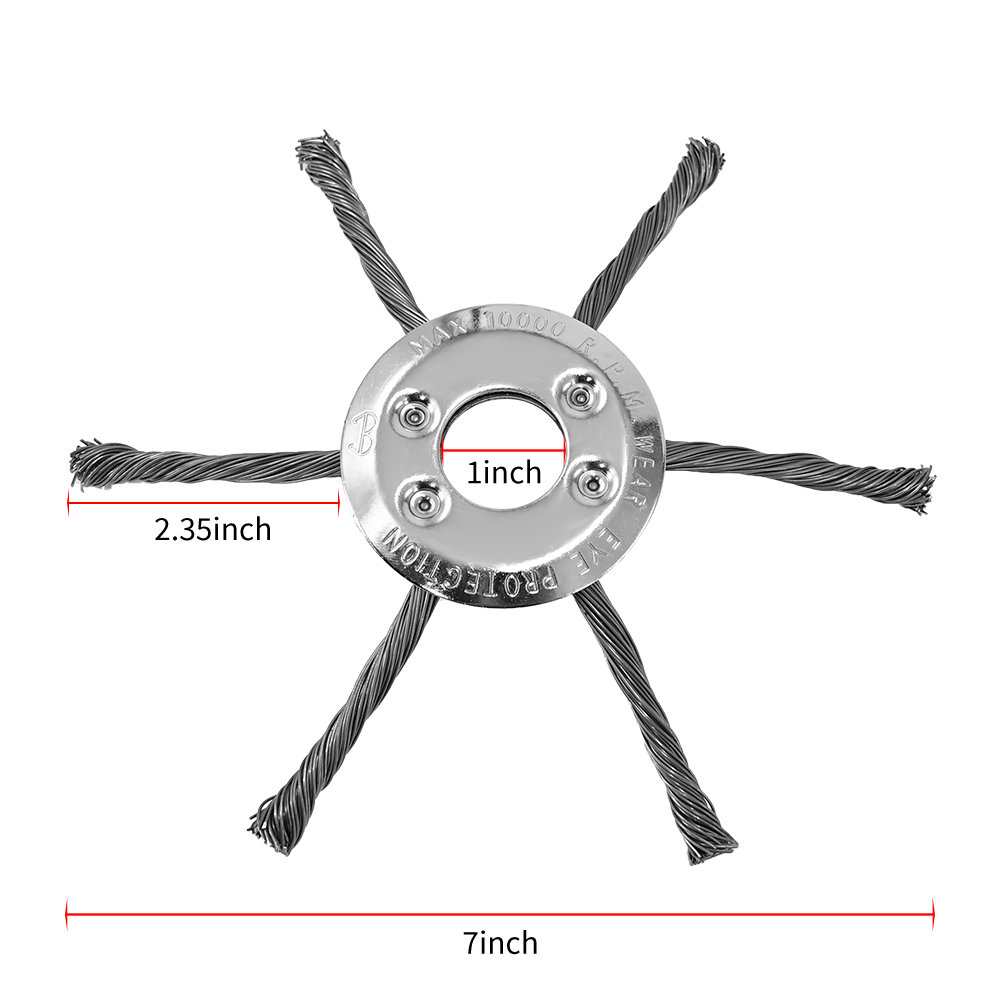Steel Wire Grass Trimmer Head Lawn Mower Brush Cutter Weed Eater Trimmer Head