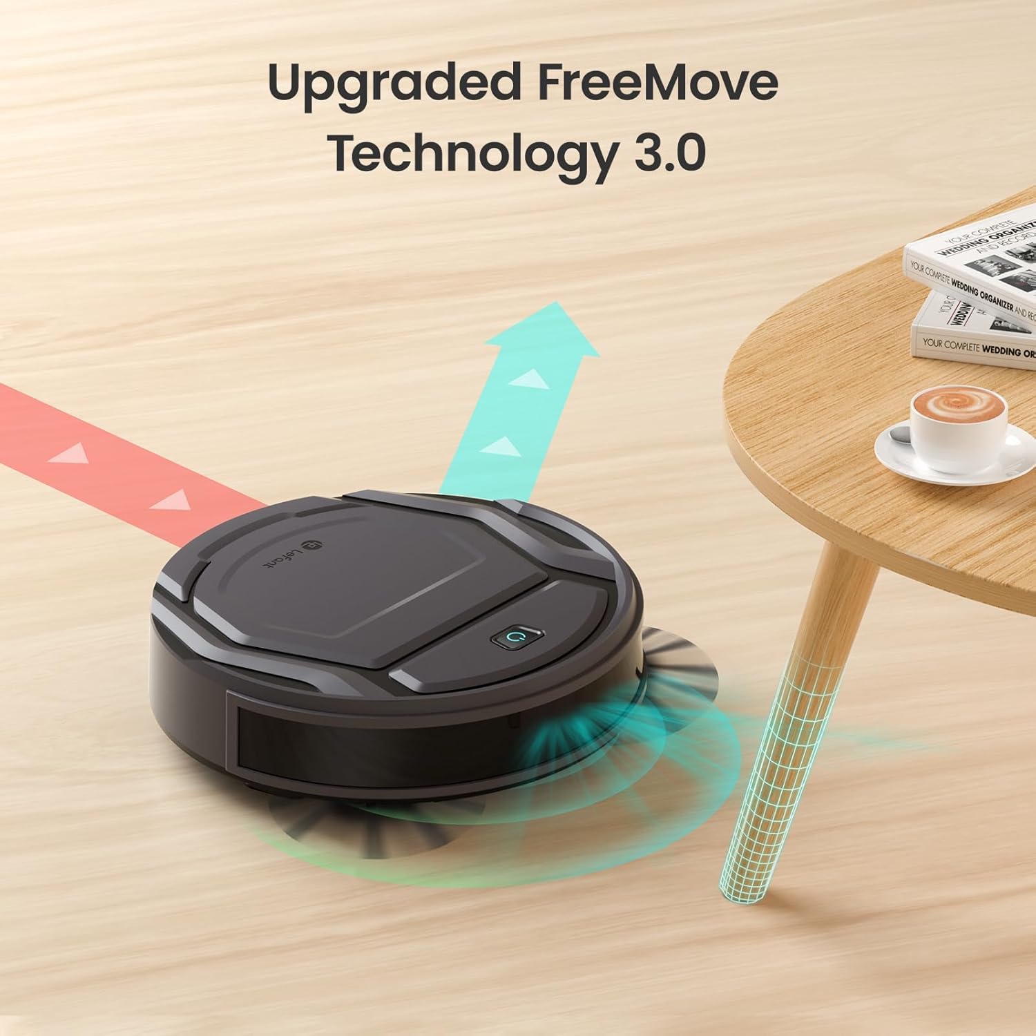 Lefant Robot Vacuum Cleaner Slim Self-Charging 2200Pa Wi-FiAppAlexa Control