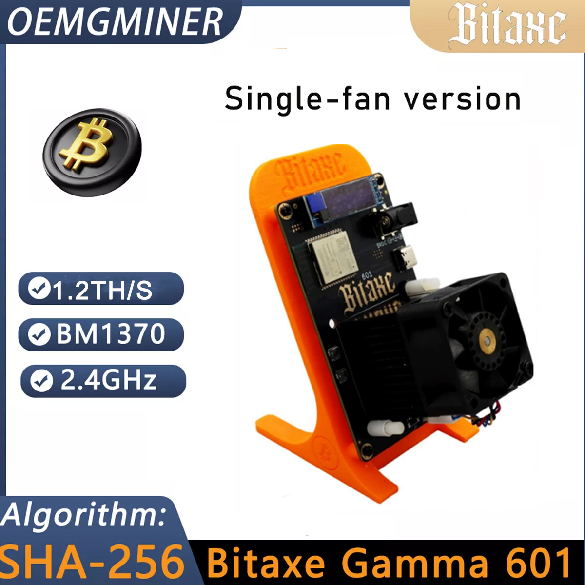Bitaxe Gamma 601 1.2TH/s 1.3TH/S 2.4G WiFi 18W BTC Solo Lottery Miner BTC Miner - Picture 7 of 9