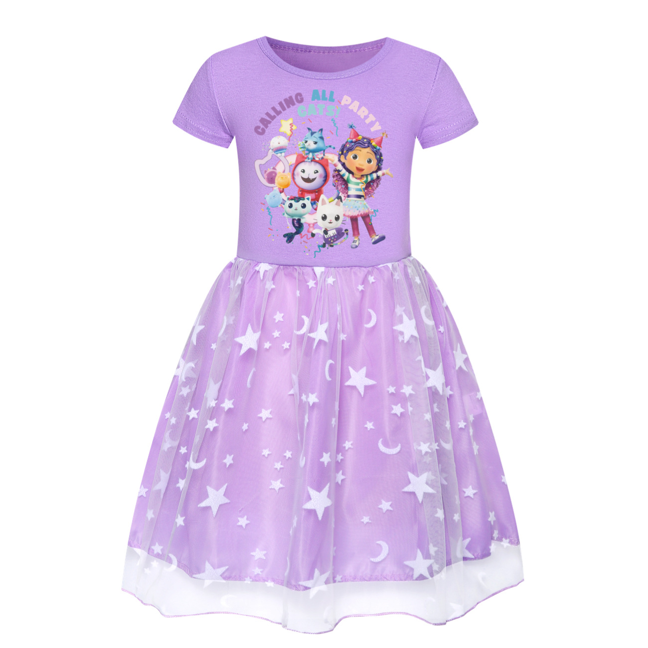 Girls GABBY’S DOLLHOUSE Dress Kids Rainbow Mesh Party Princess Tutu Skirts Gift - Picture 23 of 30