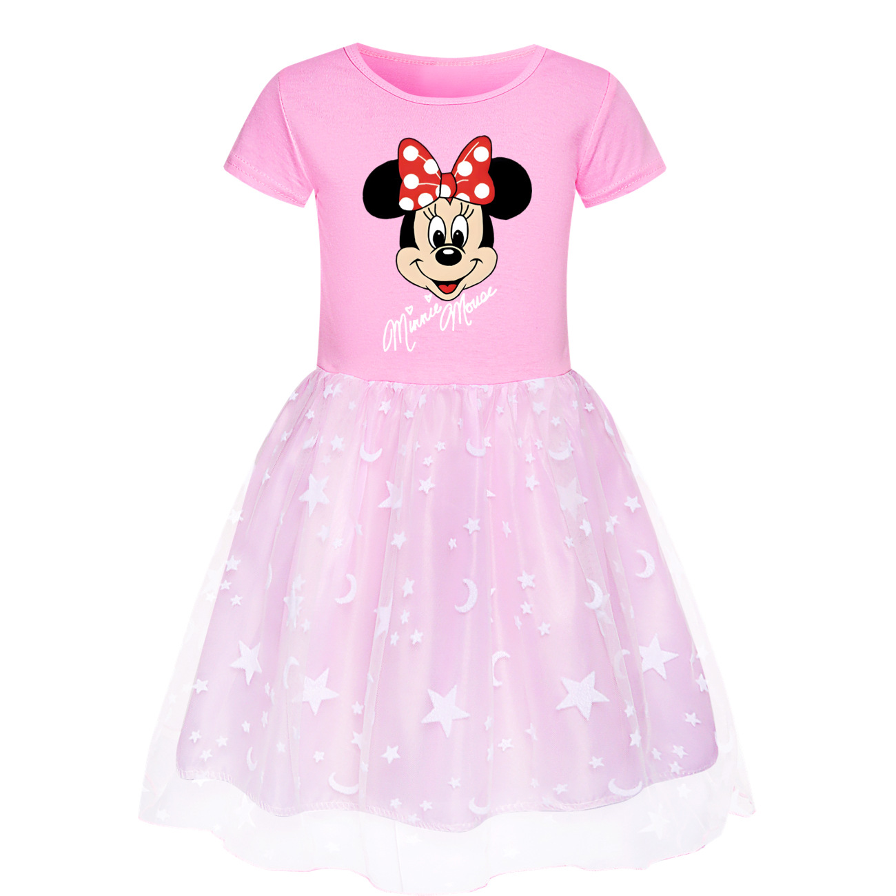 Girls Disney Mickey Minnie Dress Rainbow Mesh Party Princess Tutu Skirt Gifts - Picture 22 of 30