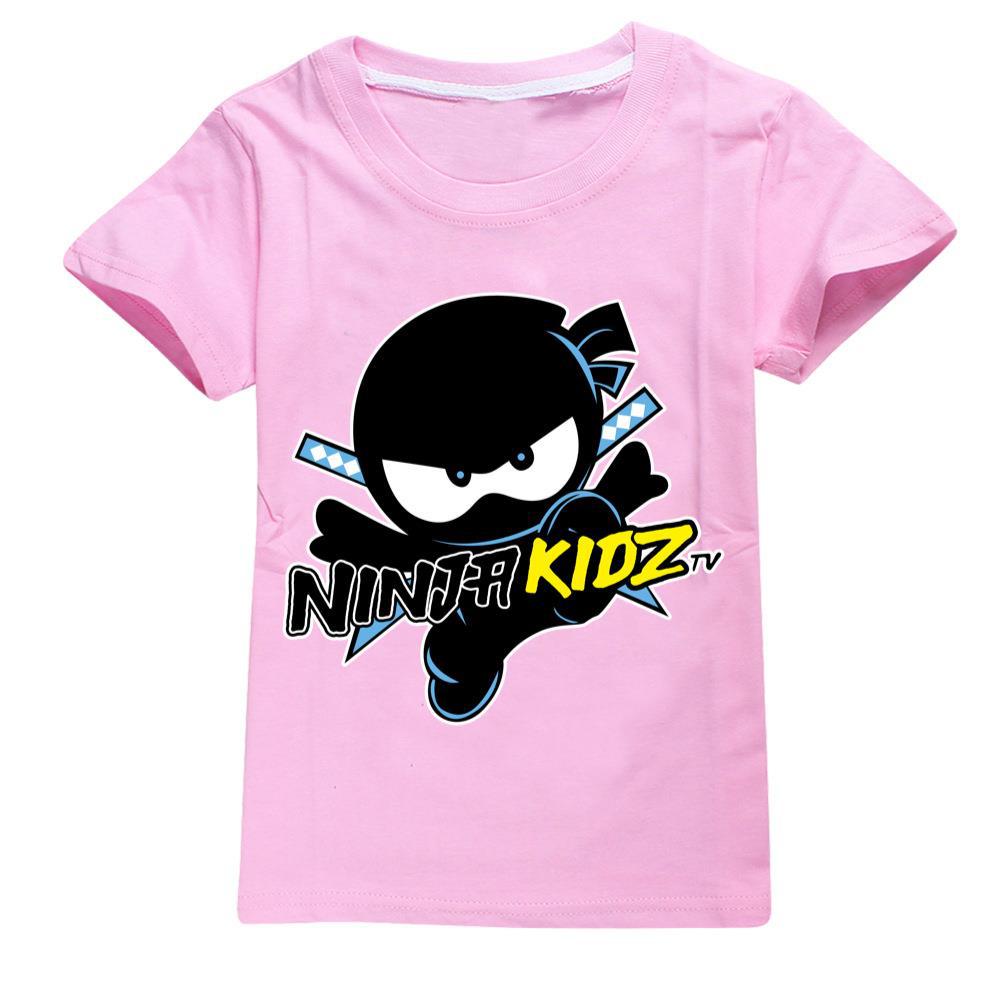NINJA KIDZ Kids Casual Cotton T-shirt Boys Girls Summer Short Sleeves Tees Top - Picture 12 of 35