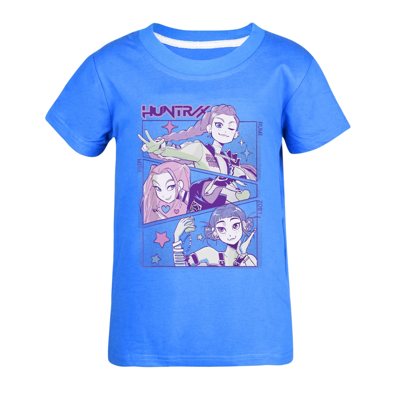 Kids Girls Demons Hunter T-Shirts KPop Short Sleeve Summer Cotton Casual Tops Uk