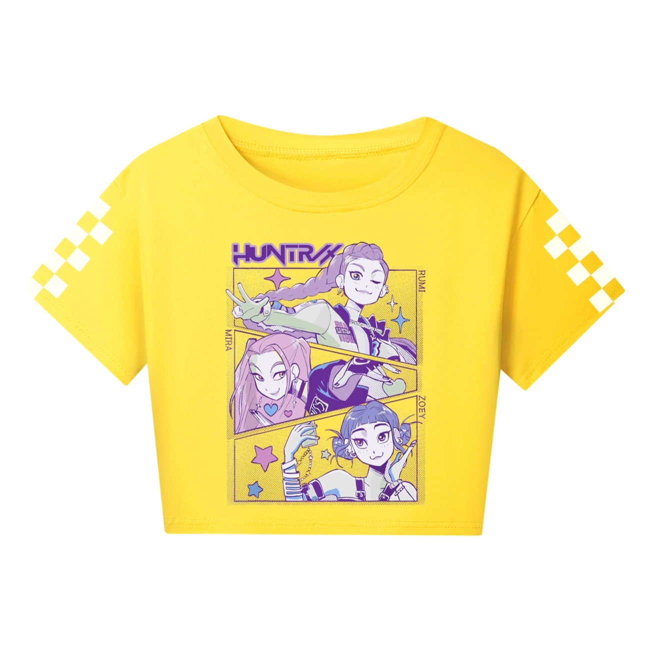 Girls Demon Hunters Crop Tops Cotton T-Shirt Kids Casual Summer Short Sleeve Tee - Picture 18 of 35