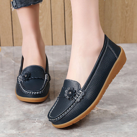 Soft Ladies Womens Flats Comfy Work Office Loafers Slip On Driving Work Shoes UK - Picture 13 of 41