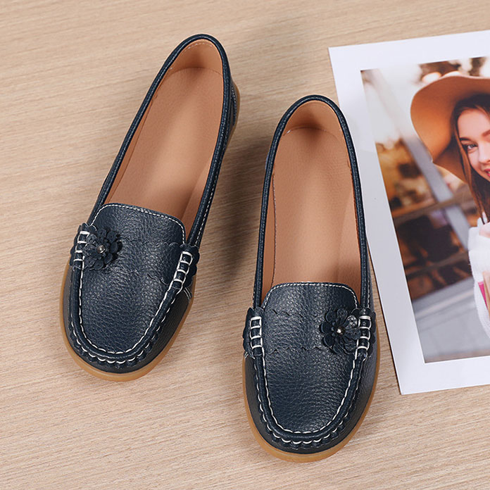 Soft Ladies Womens Flats Comfy Work Office Loafers Slip On Driving Work Shoes UK - Picture 18 of 41