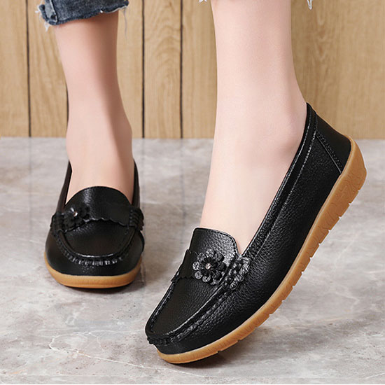 Soft Ladies Womens Flats Comfy Work Office Loafers Slip On Driving Work Shoes UK - Picture 19 of 41