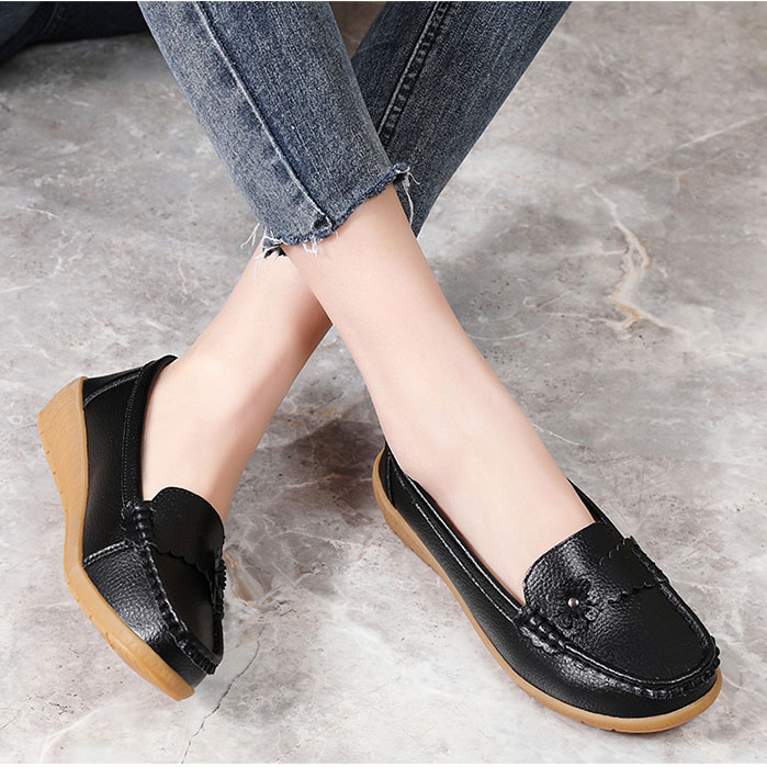 Soft Ladies Womens Flats Comfy Work Office Loafers Slip On Driving Work Shoes UK - Picture 21 of 41