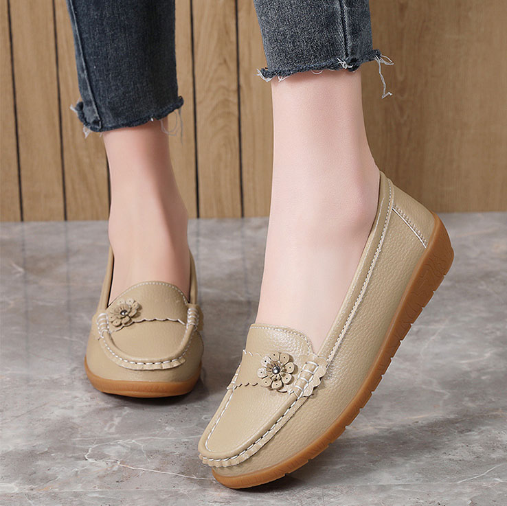 Soft Ladies Womens Flats Comfy Work Office Loafers Slip On Driving Work Shoes UK - Picture 24 of 41