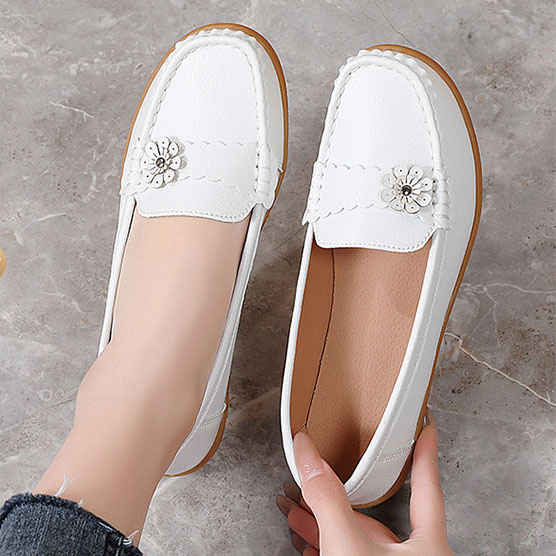 Soft Ladies Womens Flats Comfy Work Office Loafers Slip On Driving Work Shoes UK - Picture 31 of 41