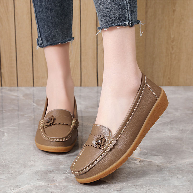Soft Ladies Womens Flats Comfy Work Office Loafers Slip On Driving Work Shoes UK - Picture 36 of 41