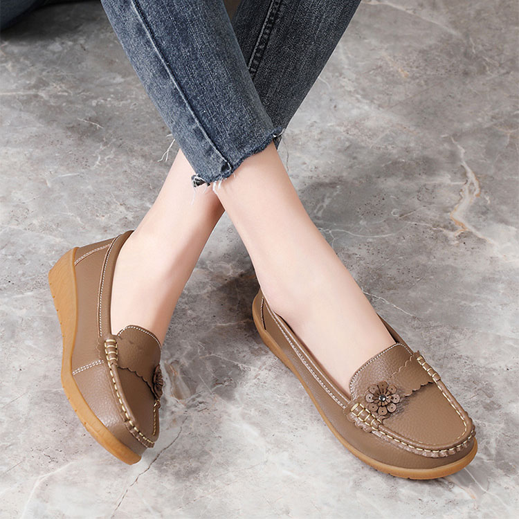 Soft Ladies Womens Flats Comfy Work Office Loafers Slip On Driving Work Shoes UK - Picture 40 of 41