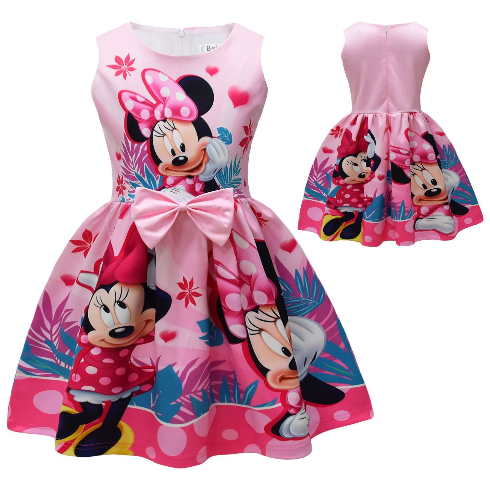 Kids Girls Mickey Minnie Mouse Princess Dress Cosplay Birthday Party Fancy Skirt
