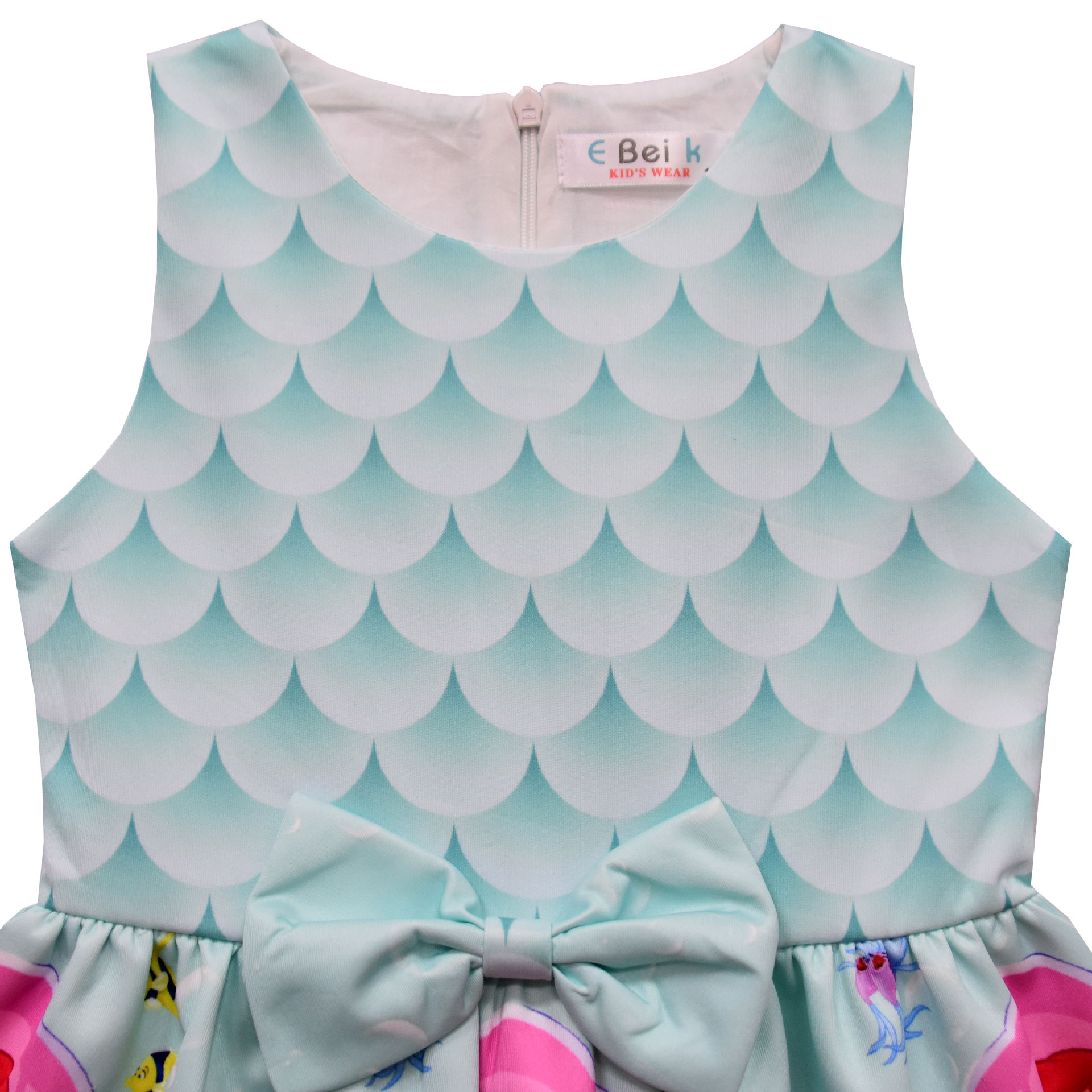 Girls The Little Mermaid Ariel Princess Dress Cosplay Birthday Party Fancy Skirt - Picture 5 of 58